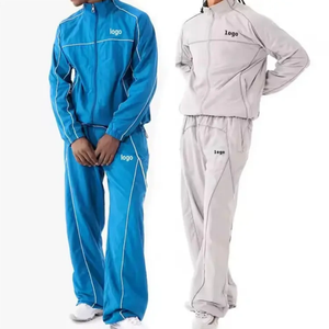 Ensemble court coupe-vent 2 pièces en polyester respirant pour homme, coupe régulière, à capuche, taille élastique, streetwear hiver, haute qualité - Product Image 1