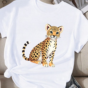 T-shirt comfit femme illustration jeune léopard - Product Image 2