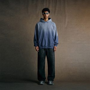 Felpa con Cappuccio Vintage in Cotone 100% 480g, Stile Streetwear Retrò, Oversize, Effetto Invecchiato, Personalizzabile, Vendita all'Ingrosso - Product Image 3