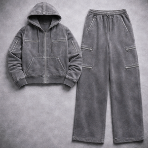 Sudadera con capucha y cremallera de forro polar transpirable, estilo motero, personalizada, unisex, para invierno, con estampado serigráfico, estilo urbano. - Product Image 3