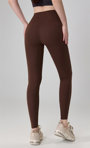Wholesale Seamless 90%<b>Nylon</b>/10%Spandex Yoga <b>Leggings</b> Butt Lifting High Waist Tummy Control Fitness <b>Leggings</b> Quick Dry Breathable - Product Image 3