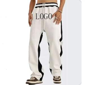 กางเกงจ็อกกิ้งคุณภาพสูงสั่งทำพิเศษสำหรับผู้ชายไซส์ใหญ่ กางเกงวิ่งลำลองมีแถบข้างพร้อมเชือกผูกเอวสำหรับผู้ชาย - Product Image 4