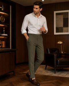 Pantalones Casuales Personalizados Active Squad para Hombre, 100% Algodón, Tejido de Lana, Cintura Media, Cierre de Botones, Ecológicos y Transpirables - Product Image 4