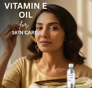 Huile de vitamine E pure de qualité cosmétique, extrait d'herbes avec extraction par solvant pour les soins de la peau, en flacon en verre et emballée sous vide, 100 g - Product Image 5