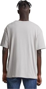 Mock Neck Short Sleeve Drop Shoulder Oversize 100% Cotton Mens <b>Tshirt</b> Boxy Fit Organic Cotton Tee Blank <b>Plain</b> Print T Shirt - Product Image 3