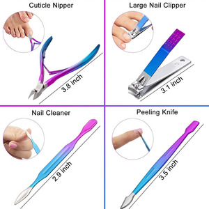 Kit de manucure et pédicure professionnel en acier inoxydable 16 en 1 - Product Image 3