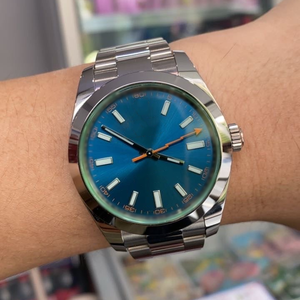 Reloj de Lujo Personalizado C SK TW para Hombre, Acero Inoxidable 904L, Azul Claro, 40 mm, Mecánico, Cristal de Zafiro, Alta Calidad, 100 m - Product Image 3