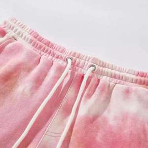 Shorts pour hommes en jersey 100% coton, décontractés, pour la gym, tie-dye, poids lourd, respirants, séchage rapide, imprimés - Product Image 2