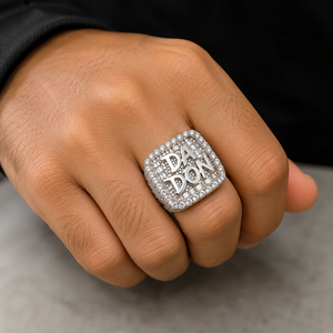 Men's Personalized Religious Hiphop Wedding 925 Silver Iced Custom Initial Letter <b>Name</b> Moissanite Diamond Championship <b>Ring</b> Gift - Product Image 2