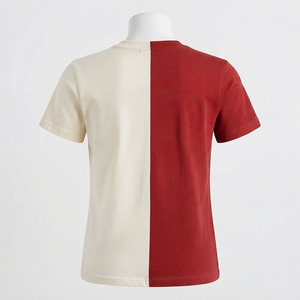 High Quality Cotton Two Tone Red <b>White</b> Sorority <b>TShirt</b> With Chenille Patches Customized Greek Apparel Greek Sorority T Shirt - Product Image 2