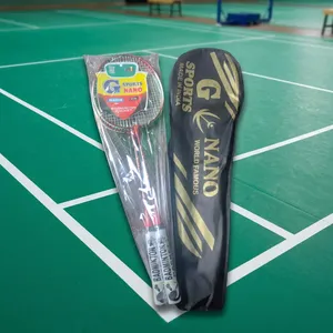 Badminton Racket Set <b>Iron</b> and Steel Frame Carbon Fiber Shaft <b>Lightweight</b> PU Grip - Product Image 5