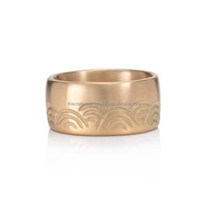 Anneaux de serviette en aluminium écologiques en gros, style américain, faits à la main, finition brossée, décoration de table, mariage, logo personnalisé, fêtes - Product Image 5