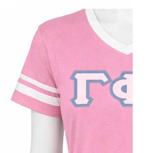 T-shirt en coton pour femme avec broderie décontractée d'été de la sororité Sigma Gamma Rho |   Maillot à manches courtes sur mesure de la sororité SGRho - Product Image 2