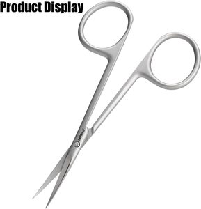 Tijeras para Cutículas Premium Multiusos de Acero Inoxidable con Hojas Curvas - Manicura, Arte de Uñas, Uso para Adolescentes, Uñas y Cejas - Product Image 3