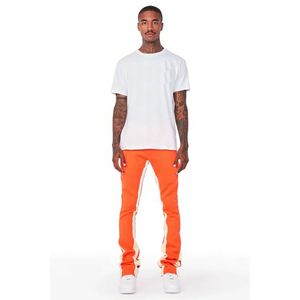 Pantalones acampanados para hombre con tejido de punto transpirable para mejorar el flujo de aire, pantalones acampanados para hombre con estructura cómoda - Product Image 4