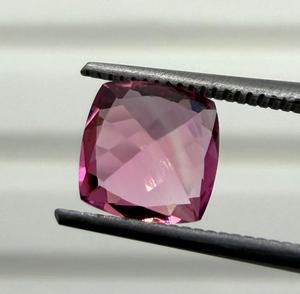 Natural Tourmaline Loose <b>Stone</b> Genuine pink <b>Colour</b> Cushion Cut Jewelry Making Ring Pendant Collector Gift Shamim 1.43 Cts 7x7 mm - Product Image 6