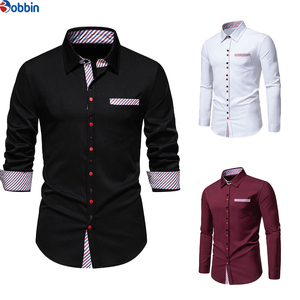 Chemise décontractée pour homme, tendance, vente chaude, confortable, respirante, manches longues, longueur standard, prix raisonnable - Product Image 3