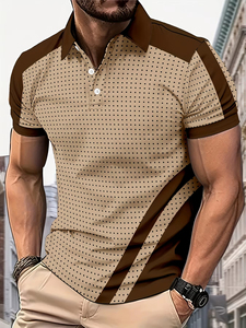 Camiseta Polo de Manga Corta para Hombre, Nueva Colección Verano 2026, con Estampado de Puntos 3D, Estilo Casual Urbano - Product Image 6