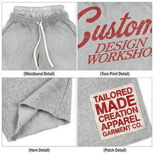 Pantalones Cortos Deportivos para Hombre, Cintura Alta, Casuales, Transpirables, 100% Algodón, Elegantes - Product Image 4