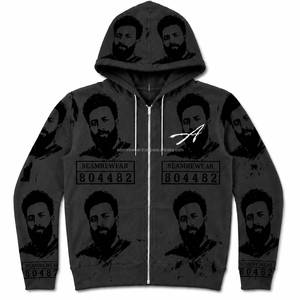 Sweat à capuche zippé pour homme, nouveau design, prix de gros fabricant sur mesure, Asali-Hoodies, Searewear - Product Image 2