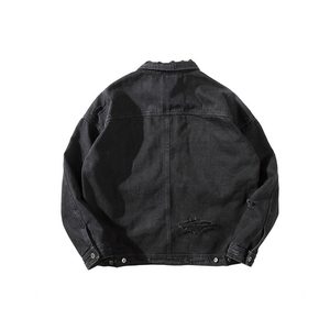 Veste en jean premium pour homme, classique, boutonnée, décontractée, conçue pour un confort quotidien, les voyages et un style intemporel - Product Image 3