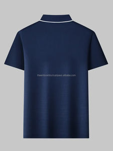 Camiseta de calidad superior para hombre, Polo de manga corta de algodón 100% de peso pesado con logotipo personalizado, Polo para hombre - Product Image 4