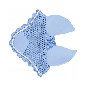 Top Trending Custom Horse Riding <b>Ear</b> Bonnets With Piping Crochet Fly Veil <b>Ear</b> Net Crochet Bonnet With Neoprene <b>Ear</b> <b>Covers</b> - Product Image 4