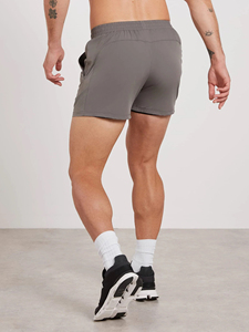 Shorts de sport pour hommes en gros, séchage rapide, athlétiques, pour la course, l'entraînement, la gym, le fitness, OEM ODM - Product Image 2