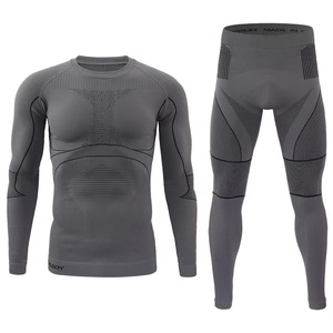 Ensemble de sous-vêtements thermiques de compression sans couture pour hommes OEM, respirant, long, pour la gym, sous-vêtement de sport - Product Image 3