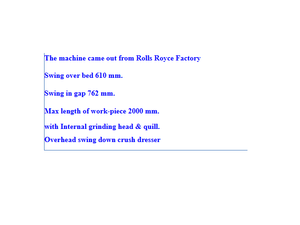 Meuleuse à filetages interne Ex Rolls Royce pour le rectification de précision des filetages et des engrenages - Product Image 5