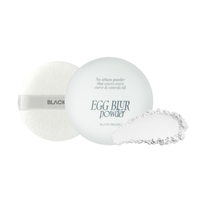 Black Rouge Egg Bare Polvo Fijador Coreano a Base de Químicos para Control de Grasa EP01 Acabado Mate Suave con Efecto Difuminador de Poros