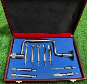 Ensemble de forets crâniens de haute qualité en acier inoxydable, instruments chirurgicaux manuels, ensemble de forets crâniens Hudson pour la neurochirurgie - Product Image 4