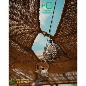 Rustic Eco Friendly Coconut Coir Sun Shade <b>Canopy</b> Breathable Natural Fiber Shade <b>Sail</b> for Glamping Resort Cafe - Product Image 4