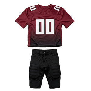 Custom American Football Uniform Set Jersey with <b>Padded</b> Pants Breathable Mesh Training Kit Team Wear OEM ODM - Product Image 4