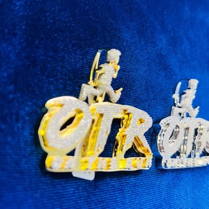 Colgantes y Dijes de Plata S925 con Certificación IGI, Estilo Hip Hop, Dije de Diamante con Letra Personalizada, Joyería de Diamantes de Corte Brillante de Lujo - Product Image 5