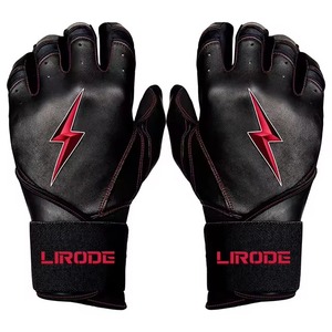 Durable Anti-Slip Genuine Leather Lightweight Breathable Quick-Dry Customizable Eco-Friendly Standard Fit Batting <b>Gloves</b> - Product Image 5