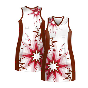 Wholesale Full Sublimation Netball Uniform Lightweight Breathable Netball <b>Dress</b> <b>Custom</b> Team Sportswear Vibrant Color Printing - Product Image 1