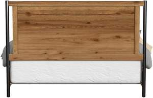 Porter Designs Lit Queen Urbain Lit en Bois Élégant Design Mobilier de Chambre à Coucher en Bois Naturel - Product Image 2