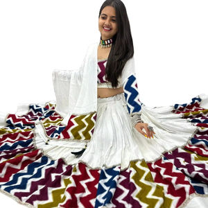 2025 Ghaghra Choli para mujer presenta una rica seda, Georgette, red, algodón perfecto para bodas, ocasiones festivas, ropa cultural - Product Image 5