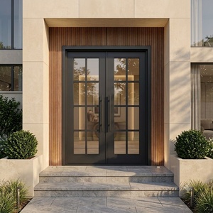Royal Luxury KHP-DG-003 Premium Outdoor Main Gate Made Rust-Resistant Wrought Iron Modern Design Waterproof Easy Use <b>Swing</b> - Product Image 2