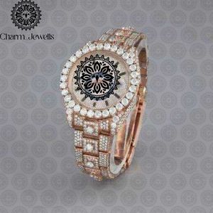 Montre de luxe pour homme Charm Jewells en acier inoxydable, boîtier de 40 mm, mouvement mécanique, date automatique, cristal saphir lumineux, étanche 10 bars - Product Image 6