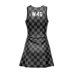 Vestido de Tenis Azul con Estampado Geométrico para Mujer, Sin Mangas, Cuello Redondo, Absorbe la Humedad, Ajustado, Ropa Deportiva, Falda de Golf para Verano - Product Image 5