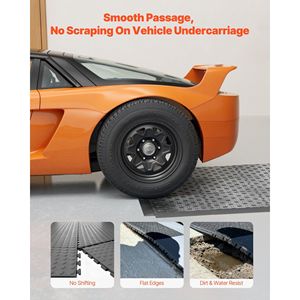 Kit de Bordes Modulares Encajables para Suelo de Garaje, Resistente, 15 Piezas, Antideslizante, Fácil de Montar, Accesorios de Transición para Suelos - Product Image 2