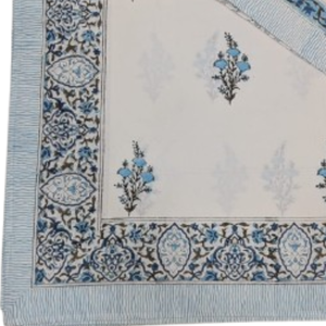 Hand Block Printed 100% Cotton Cooling Wedding Bed <b>Sheet</b> <b>Set</b> 2 <b>Pillowcases</b> 200TC Breathable Eco-Friendly 3 Pcs - Product Image 3
