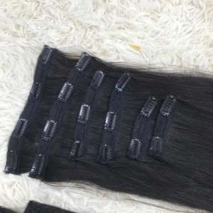 Extensiones de cabello con clip a precio barato Cabello rizado vietnamita crudo con vendedores alineados de cutícula de estilo de onda profunda suelta - Product Image 3