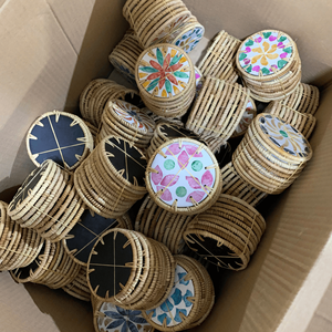 Posavasos de Ratán Tejidos a Mano para Decoración Ecológica del Hogar y Hostelería - Product Image 5