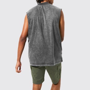Men's <b>Green</b> Sleeveless <b>Tank</b> <b>Top</b> O-Neck Solid Casual Style 100% Cotton Knitted - Product Image 5