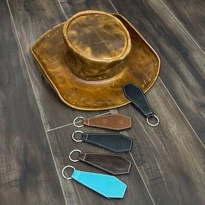 Nouveaux clips à chapeau personnalisés faits à la main en cuir véritable pour sac à main de voyage, sac à dos, bagages, porte-chapeau magnétique pour l'extérieur - Product Image 5