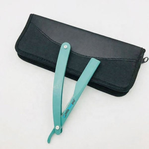 มีดโกนหนวดแบบใบมีดเดี่ยว สแตนเลสสตีล สีสันตามสั่ง สำหรับช่างตัดผม ดีไซน์คลาสสิก ใช้ได้กับการโกนหนวด โกนขนตามร่างกาย และโกนขนบริเวณบิกินี่อย่างยั่งยืน - Product Image 1