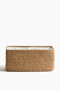 Seagrass <b>basket</b> divided into 2 compartments Handmade <b>Storage</b> <b>Basket</b> Wholesale eco-friendly Made in Vietnam - Product Image 4
